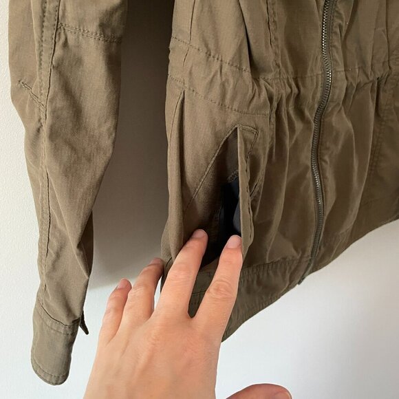 Kuhl Stryka Zip Up Hooded Elastic Waist Long Sleeve Rain Jacket Green Small - Picture 6 of 11